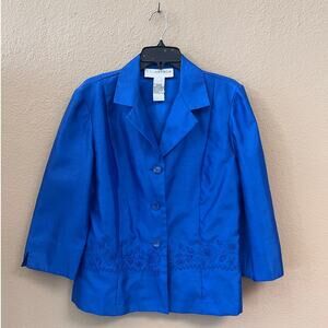 Vintage 80s blue Sag Harbor ladies jacket size 8